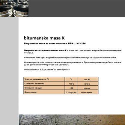BITUMENSKA MASA K